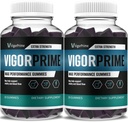 (2 팩) 활기 주요한 성과 Gummies 주요한 활기 XL 거미 보충교재, 활기 주요한 XL 최대 힘 진보된 Shilajit 바다 Moss Fenugreek Gummies 전반적인 에너지 활력 지원 (2 달 공급)