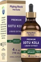 Piping Rock Gotu Kola Extract | 4 Fl Oz | 프리미엄 액체 초본 보충 | 채식 | 알코올 무료 | 비 GMO, 글루텐 프리