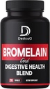 6in1 Bromelain 500mg 보충교재 - 봉사 당 1000mg - Quercetin, Ginger, Turmeric, Papaya로 Digestive 건강 혼합을 가진 210의 캡슐 - 전반적인 건강, 소화 & 면역 체계를 지원합니다