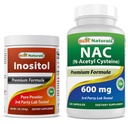 제일 자연적인 Inositol 분말 1 Lb & NAC 600 mg