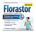 Digestive & Immune 건강을 위한 Florastor Probiotics, 20의 캡슐, 여성 & 남자를 위한 Probiotics, 이중 활동은 나쁜 박테리아를 플러시하고 우리의 유일한 긴장 Saccharomyces boulardii에 좋은 밀어줍니다