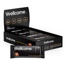 Wellcome Salted Caramel Marine Collagen Protein Bar with Reishi Mushroom For Energy and Immune Support - Adaptogenic Snack Bar - 기능성 활성 라이프 스타일을위한 낙농 무료 건강 바 (12 팩)