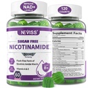 설탕 자유로운 니코틴아미드 500mg Gummies, (Flush 자유로운 Niacin) 세포 에너지 대사를 위한 비타민 B3 Niacinamide 보충교재 & 수선, 활력, 건강한 시효, 크랜베리 풍미, Chew, 120 Cts에 쉬운