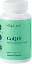 NATALIST CoQ10 Ubiquinone 120 mg 매일 불연성 비타민 강력한 산화 방지제 방위 & 세포 에너지 지원 보충교재 - 여자 & 남자 Vegan, 비 GMO - 60 액체 캡슐을 위한 높은 흡수