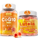 NEVISS 설탕 무료 Lutein Gummies 60 조사 + CoQ10 Gummies 120 조사