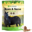 Silver Lining Herbs Brain & Nerve Support Supplement for Horses - 초점, 정신 건강 및 두뇌 지원을위한 말 보조제 - Ginkgo, Gotu Kola, & More - 1 lb 60 일 공급의 초본 혼합을 포함합니다