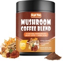 버섯 커피 10 버섯, 콜롬비아의 인스턴트 커피 분말 라이온의 Mane, Reishi, Chaga, Cordyceps, Shiitake, Maitake, 터키 꼬리 - 에너지, 초점, 면역 지원을위한 버섯 보충