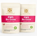 여성과 청소년을위한 차 PMS 차의 비밀 - 자연 USDA 유기 카페인 무료 초본 차 - 80 서빙 - 40 개 (2 팩)
