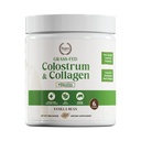 잔디밭과 콜라겐 분말 | Gut Health, Hair, Skin & Joint Support | 뉴질랜드 Bovine Colostrum, Hydrolyzed Collagen Peptides, 300mcg Biotin | 바닐라 콩 | 28 인분