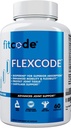 Fitcode Flexcode Ultra Premium Joint Support, Glucosamine, Turmeric, MSM, Chondroitin, Hyaluronic Acid, Gluten-Free, 남성 및 여성 (30 인분)