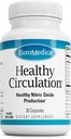 EuroMedica 건강한 순환 - 건강한 순환 지원을 위한 규정식 보충교재 - 건강한 혈액 교류 & 심장 기능 원조 - 비 GMO & Vegan 캡슐 - 30의 캡슐 (30의 서빙)