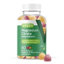 성인을위한 VITEEY 마그네슘 Gummies - 캘름, 수면, Nerve 및 근육 기능 지원을위한 마그네슘 Citrate Gummy의 170mg - Vegan, 글루텐 무료 - 60 카운트
