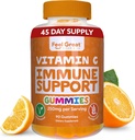 Vitamin C Gummies for Adults & Kids by Feel Great Vitamin Co. | 90 오렌지 맛 구미 | 면역 지원, 플랜트 기반 과일 펙틴