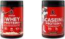 6개의 별 엘리트 시리즈 100%년 Whey Protein Plus Vanilla 크림 1.8lbs 미국 & Casein 단백질 분말 엘리트 Casein 단백질 분말 느린 소화 Micellar Casein 단백질