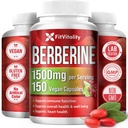 우수한 Berberine 보충교재, 150의 캡슐 – 50 일 공급, 봉사 당 1500mg Berberine, 100% 순수한 & 자연적인 성분, 비 GMO, 글루텐 자유로운에게서 만드는 Berberine HCI.
