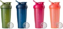 BlenderBottle 2-Pack 28-Ounce Classic Shaker Bottles for Protein Shakes and Pre Workout, Moss/Moss 및 Navy/Navy 및 모든 핑크 및 산호