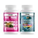 GreeNatr 뜨거운 섬광, 밤 땀, 무드 그네 기복을 위한 초본 Menopause 지원 Complex 우리의 7 Quercetin, Echinacea, Sambucus Elderberry 및 Ginger를 가진 1개의 면역성이 있는 지원에 대하여