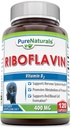 순수한 자연적인 Riboflavin 400 Mg 120의 캡슐