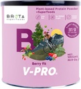 Vegan Protein Powder - 에너지 및 근육 부스트를위한 식물 기반 단백질 - 베리 혼합 맛의 깨끗한 Shake