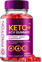 VIVE MD Proton Keto ACV Gummies 고급 중량 관리, 단백질 Keto ACV Gummies, 애플 Cider Vinegar 보충 1000mg, Proton Keto + ACV Gummies 리뷰 (1 팩)