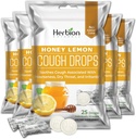 HERBION Naturals Cough Drops with 꿀 레몬 맛, 다이어트 보충, 성인과 어린이 6 년 이상 성인, 125 Lozenges, 5 팩