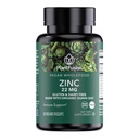 PlantFusion Vegan 아연 보충제 22 mg – 전체 식품 단지, Immune 지원을위한 유기 Guava 잎에서 킬레이트 아연 시트, 60 캡슐