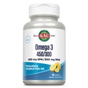 KAL 450/300 1280 Mg 오메가 3, 레몬, 60 조사