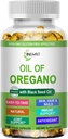 Oregano Softgels의 기름, Immune 지원 소화 건강을 위한 까만씨 기름을 가진 Oregano의 유기 기름, 높은 Carvacrol & Thymoquinone Oregano 기름, 근거한 식물, 비 GMO, 120 조사