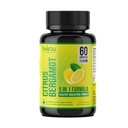 Citrus Bergamot 1110mg - 25 : 1 추출물 - 검은 초크 베리, Niacin, 올리브 리프 및 블랙 페퍼 추출물과 높은 효능 보충 - Vegan - 60 캡슐