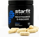 STARFIT - 니코틴 아미드 D-Riboside, 부스터 NAD +, 에너지 및 초점 보충, 노화 방지 셀룰러 지원, 90 캡슐