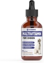 개를 위한 다비타민 | Dog Multivitamin | 합동 지원, Gut & Immune 건강, 피부 & 심장 건강 | Dog Vitamins and Supplements | Dog Vitamins Multivitamin | Dog Supplements & Vitamins | 1 fl oz