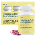 Curist Esomeprazole 20mg 캡슐 Delayed-Release - Heartburn 구호를위한 산성 Reflux 약 - 42 카운트 캡슐 - 산성 Reflux 구호