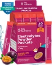 KEY NUTRIENTS Multivitamin Electrolytes Powder Packets - 맛있는 열정 과일 40 팩 Hydration Packets - 여행 Hydration Powder - 설탕 없음, 칼로리 없음, 글루텐 무료 - 미국에서 만든