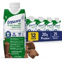 20g Fava Bean & Pea Protein, Vanilla & Chocolate flavor, 12, 11 Fl Oz의 팩과 식물 기반 단백질 영양 셰이크를 보장합니다.