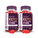 Justified Laboratories (2 팩 Proton Protein Keto ACV Gummies Extreme 2000MG Proton Keto Gummies Apple Cider Vinegar Pomegranate Beet Juice Powder B12 Vegan Non GMO 120 거미