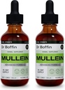Mullein Leaf Liquid Extract 2 Fl Oz (Pack of 2) - 추가 Strenght | 고급 공식 - 자연 보충 액체 Tincture - Lung Cleanse 및 Detox - 호흡 건강 및 면역 지원 드롭