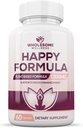 여성과 남성을 위한 Wholesome Wellness Happy Formula Natural Formula Relief Supplement | 60 캡슐
