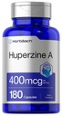 Horbäach Huperzine A 400mcg | 180 캡슐 | 비 GMO, 글루텐 무료 보충