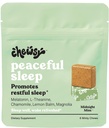 Chewsy 평화로운 수면 Chews, 수면 지원, 3 mg Melatonin, 200 MGS L-Theanine, Chamomile, Lemon Balm, Magnolia, Nighttime Sleep Aid, Naturally Minty Chews, 휴식 수면 촉진, 6 - 일 공급 (1)