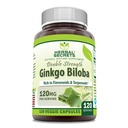허브 시크릿 은행 Biloba 이중 힘 보충 | 120 Mg | 120 Veggie 캡슐 | Non-GMO | 글루텐 프리 | 미국