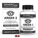 AREDS 2 SoftGels, 500 mg 비타민 C, 400 IU 비타민 E, 10 mg Lutein, 2 mg Zeaxanthin, 80 mg 아연, 2 mg 구리 - 지원 눈 건강 - 240 소형 SoftGels (달 공급)