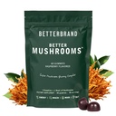 Betterbrand BetterMushrooms Nootropic Gummies - 10 Functional Mushrooms - 60 Gummies - 라즈베리 맛 - 팩 1