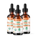 LIQUIDHEALTH 비타민 D3 4000 IU, 성인 & 아이를 위한 USDA 유기 비타민 D 액체 하락, 면역 체계 지원, 뼈 건강, 계류 지원, 건강한 피부 - 미국에서 만드는 (3 팩)