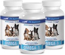PET SUPPLEMENTS & NUTRITION LLC 스킨 및 코트 젖은 개 식품 - 개 오메가 3 에센셜 지방산 ACIDS - 고급 공식 - 헤어 및 코트 건강 - 자연 - 개 항 염증 - 3 병 (540 Softgels)