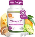 Zahler - 고급 비타민 D3 10,000 IU Softgels (250 Count) Kosher Vegetarian Immune 지원, 뼈, 치아 및 근육 건강을위한 친절한 비타민 D - 쉬운 삼키기 VIT D 3