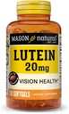 MASON NATURAL Lutein 비타민 E를 가진 20 mg - 건강한 시각 및 눈 기능, 지원 눈 건강, 30 Softgels