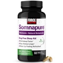 포스 요인 Somnapure 약 자유로운 수면 Aid를 위한 성인을 위한 Melatonin & Valerian, 비 Habit 형성 잠자는 알약, 가을 Asleep 잠그개, 재상쾌하게 하는, 60의 정제