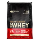 최적 영양 골드 표준 100 % Whey Protein Powder, 바닐라 아이스크림, 10 파운드 (패키지 May Vary)