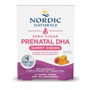 Nordic Naturals Zero Sugar DHA Prenatal 비타민 Gummies, Strawberry Orange 맛 - 27 Gummies - 임신 보충제 - 600 mg Omega-3 생선 기름 및 400 IU 비타민 D3-27 서빙