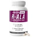 NERVE RENEW R-ALA 안정된 R 알파 Lipoic 산 600mg Nerve 지원 보충교재 60의 캡슐